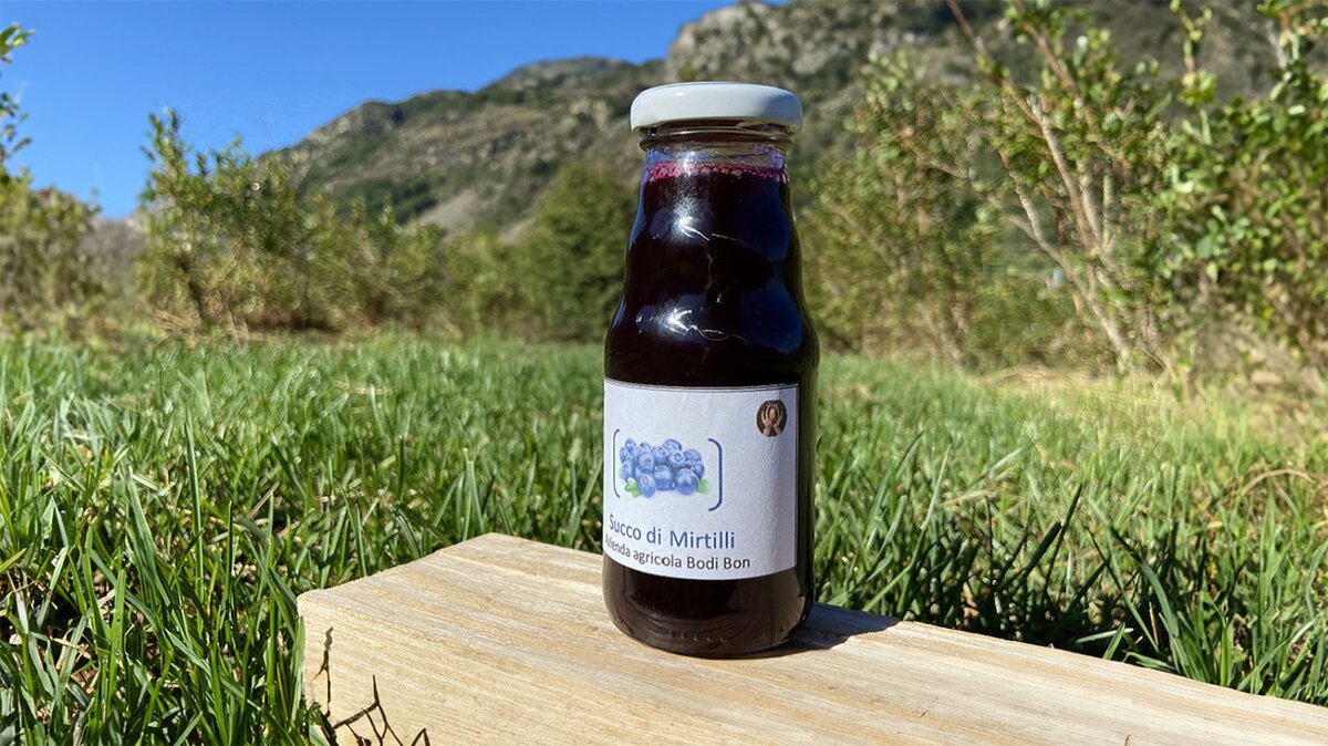 Fotografia: succo di mirtilli