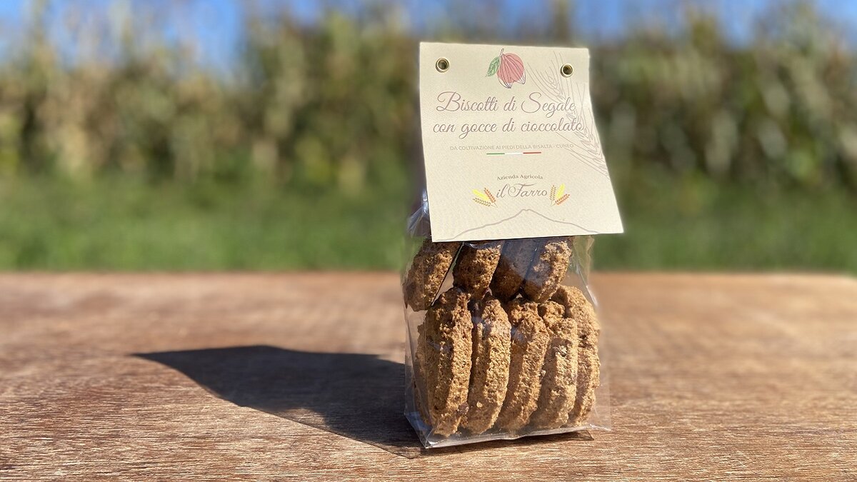 Fotografia: biscotti di segale con cioccolato